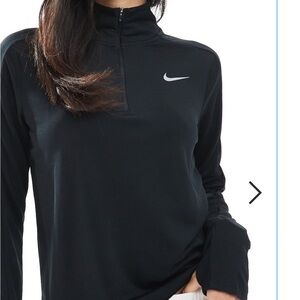 Nike Women's Black Quarter-Zip Sweatshirt